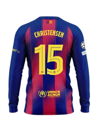 CHRISTENSEN | UCL Maillot homme domicile 25/26 FC Barcelona Manches longues