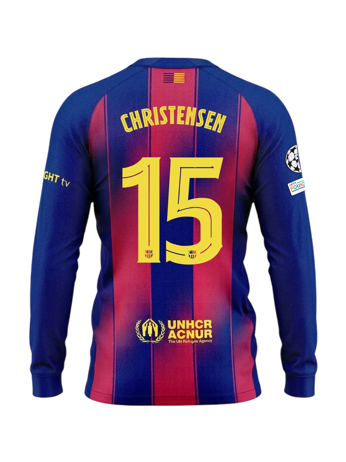 CHRISTENSEN | UCL Maillot homme domicile 25/26 FC Barcelona Manches longues