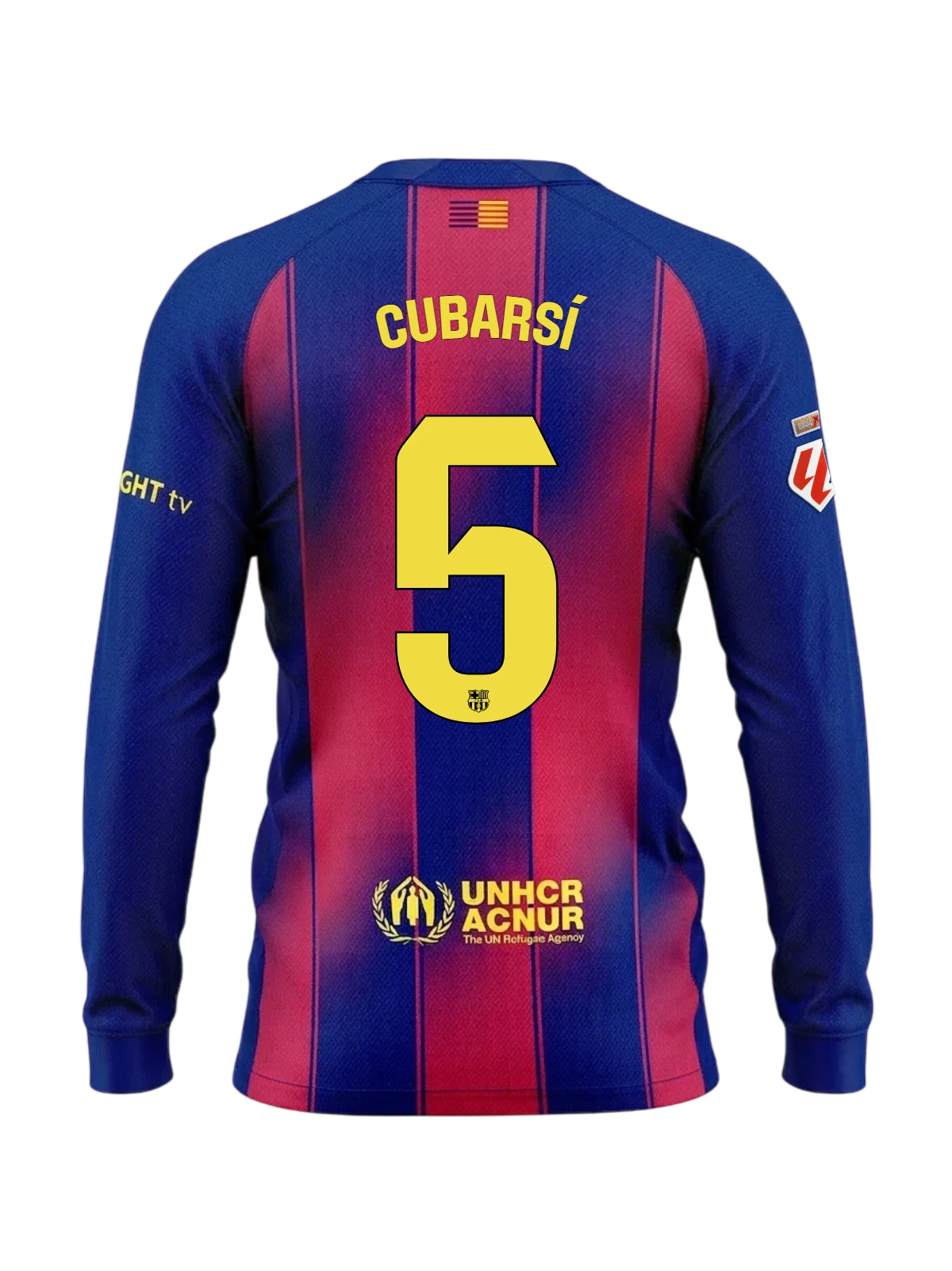 CUBARSÍ | La Liga Camiseta hombre primera equipación 25/26 FC Barcelona Manga larga