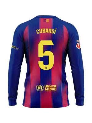 CUBARSÍ | La Liga Maillot homme domicile 25/26 FC Barcelona Manches longues
