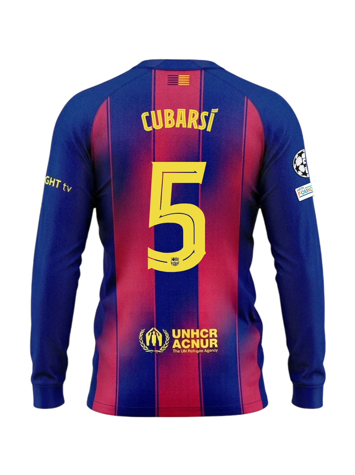 CUBARSÍ | UCL Camiseta hombre primera equipación 25/26 FC Barcelona Manga larga