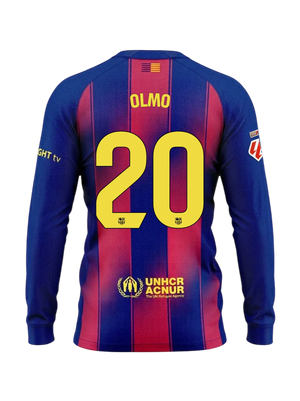 OLMO | La Liga Maillot homme domicile 25/26 FC Barcelona Manches longues