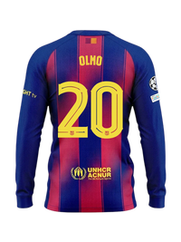 OLMO | UCL Maillot homme domicile 25/26 FC Barcelona Manches longues