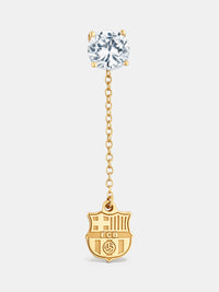 125th gold anniversary diamond earring