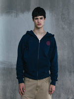 Sweat zippé bleu marine Barça Organic Goals