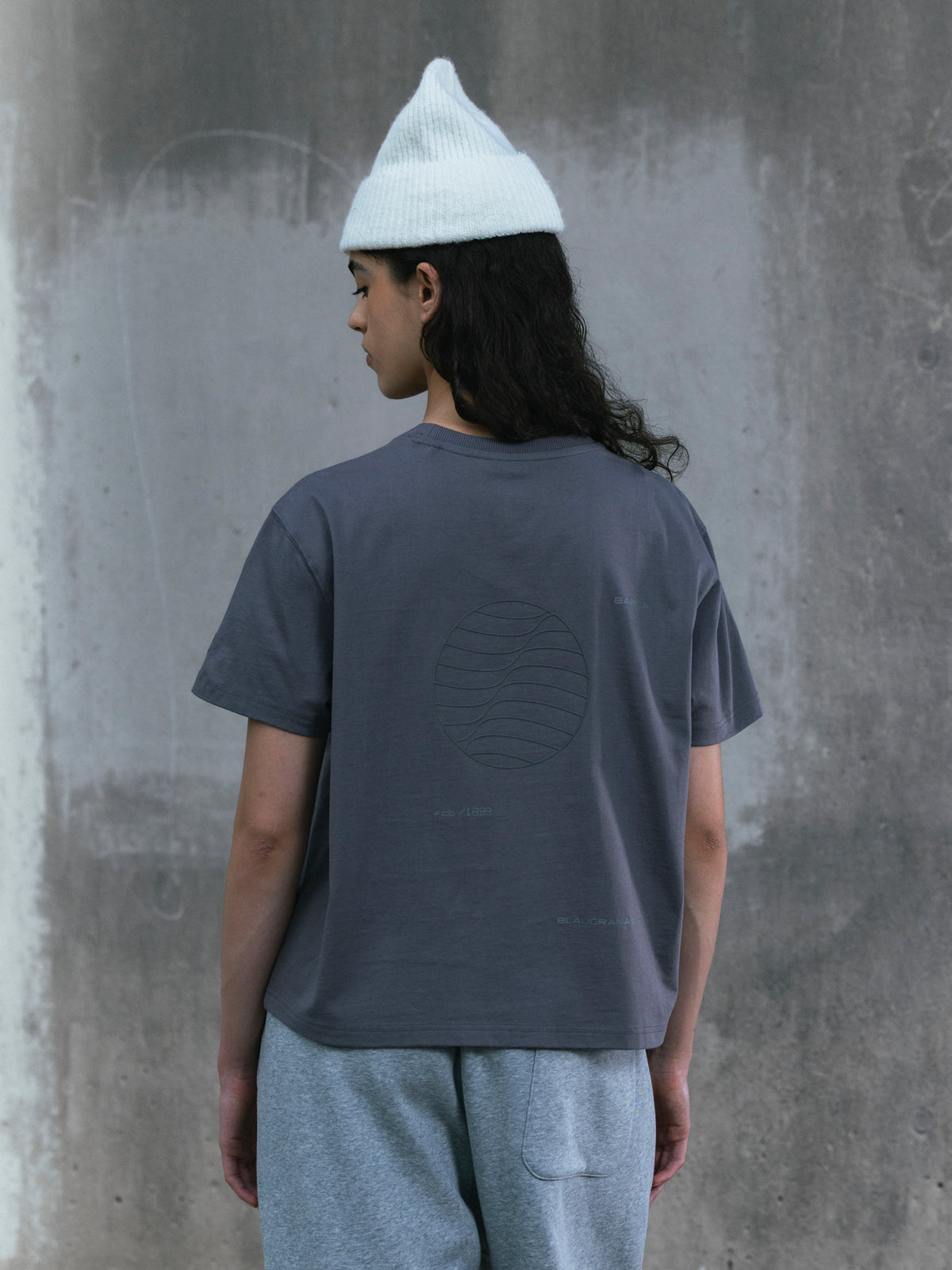 T-shirt grise Barça Organic Goals - Femme