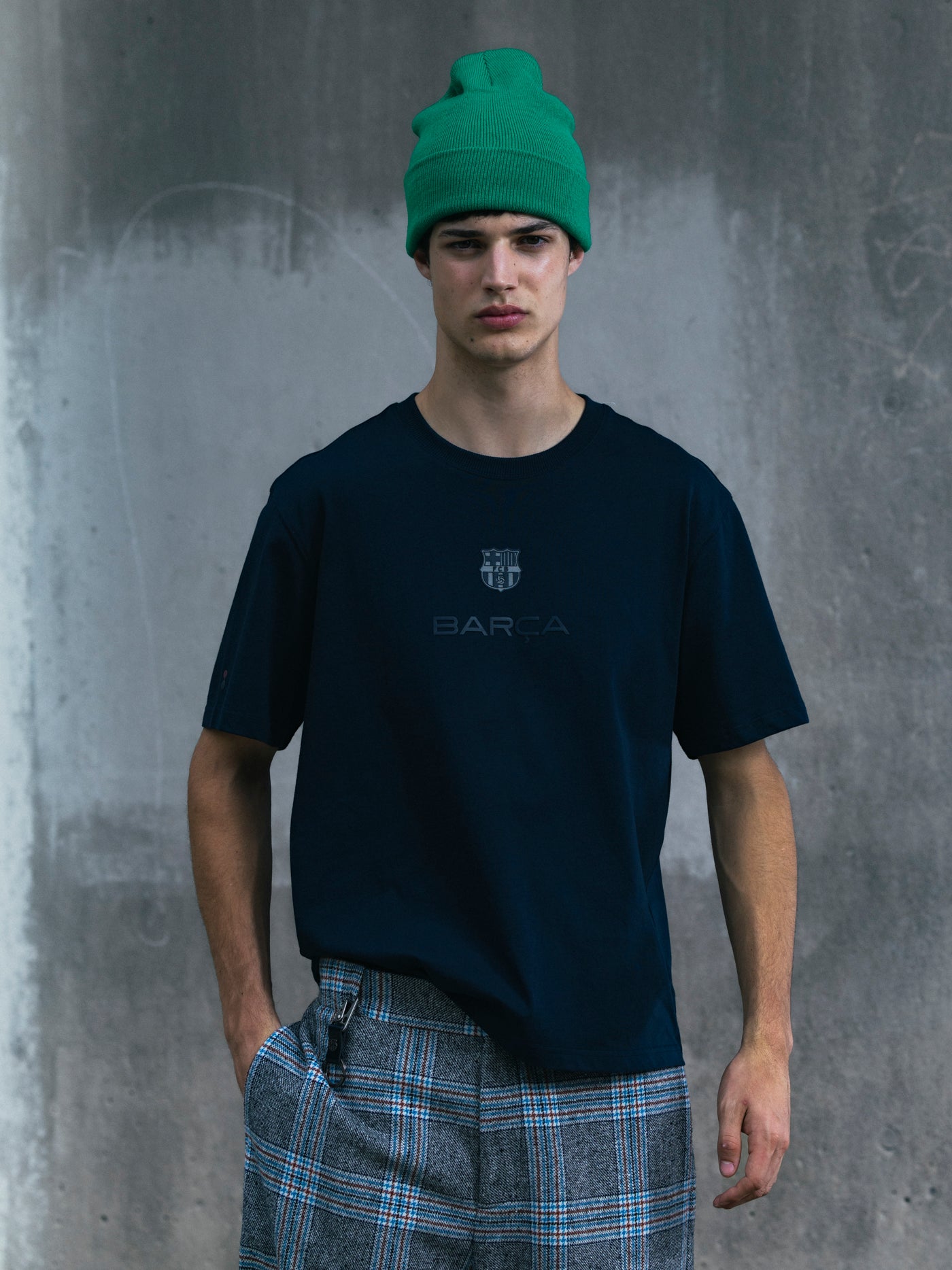 T-shirt bleu marine Barça Organic Goals