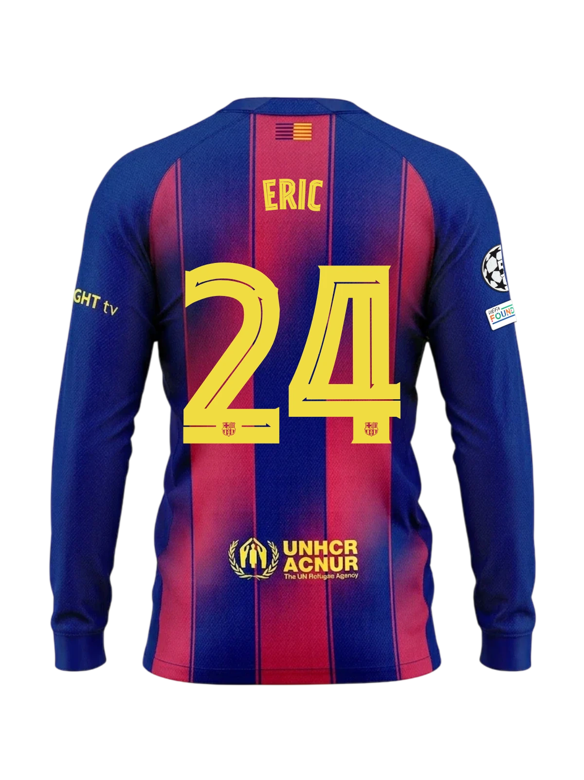 ERIC | UCL Men's home jersey 25/26 FC Barcelona Long-sleeve Long-sleeve