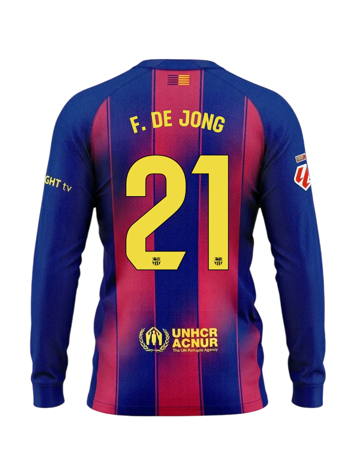 F. DE JONG | La Liga Camiseta hombre primera equipación 25/26 FC Barcelona Manga larga