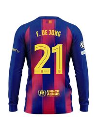 F. DE JONG | UCL Maillot homme domicile 25/26 FC Barcelona Manches longues