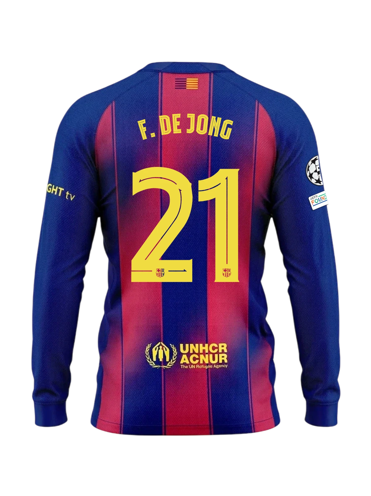 F. DE JONG | UCL Men's home jersey 25/26 FC Barcelona Long-sleeve Long-sleeve