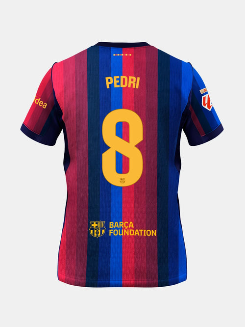26-27 バルセロナ ホーム ユニフォーム PEDRI #8 S PEDRI | La Liga メンズ ホームユニフォーム 26/27 FC Barcelona