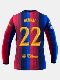 MARC BERNAL | UCL Men's home jersey 26/27 FC Barcelona - Long Sleeve