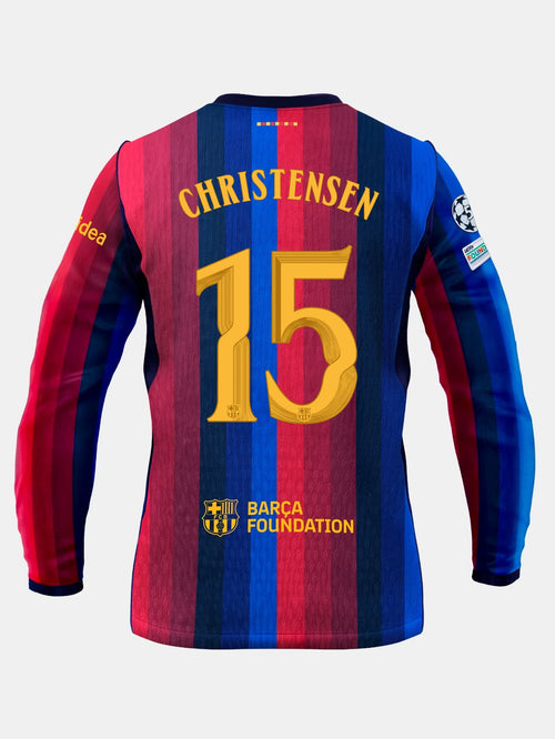 CHRISTENSEN | UCL メンズ ホームユニフォーム 26/27 FC Barcelona