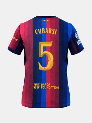 CUBARSÍ | UCL Camiseta hombre primera equipación 26/27 FC Barcelona