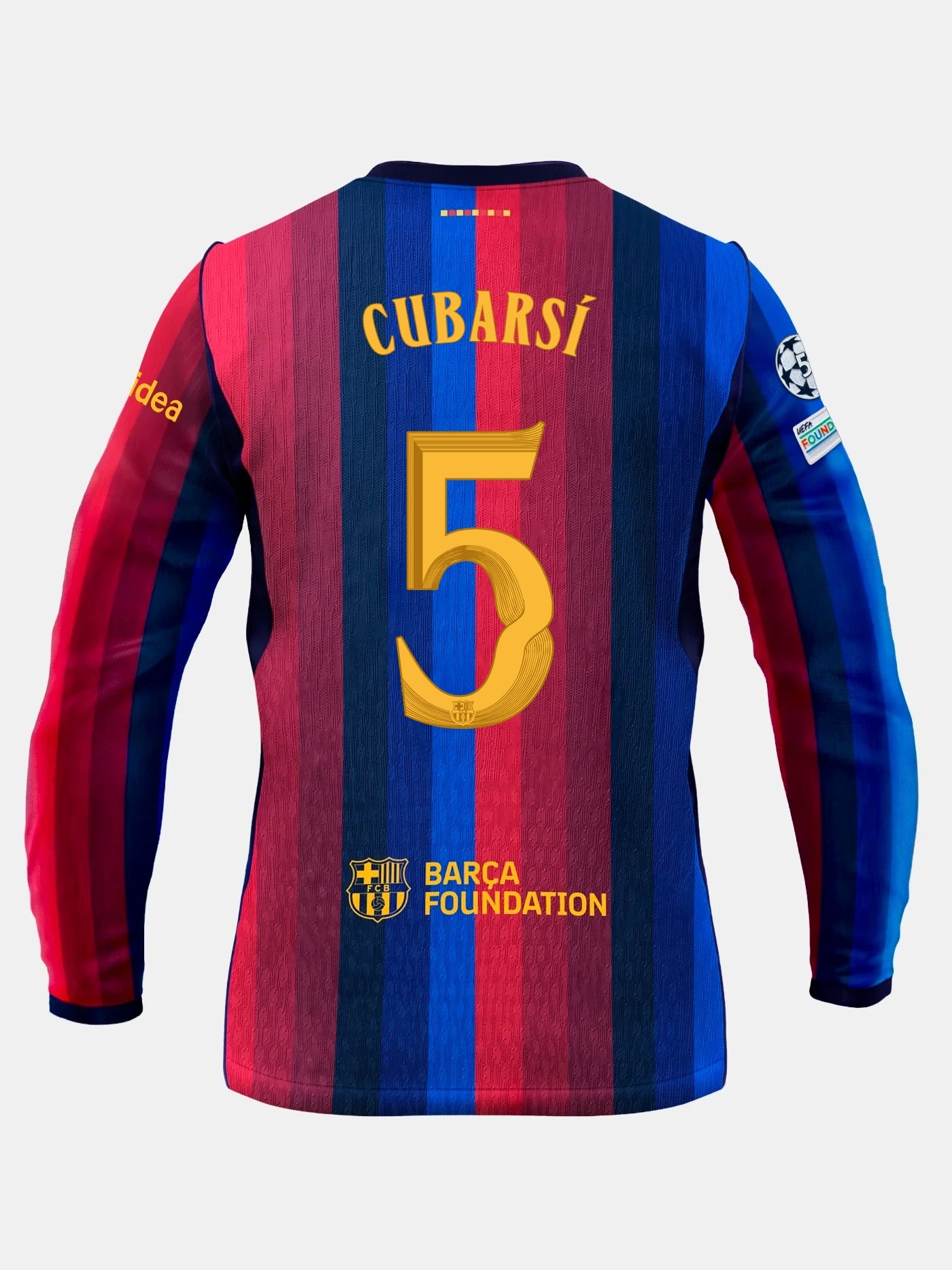 CUBARSÍ | UCL Men's home jersey 26/27 FC Barcelona - Long Sleeve