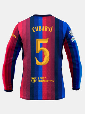 CUBARSÍ | UCL Maillot homme domicile 26/27 FC Barcelona - Manches longues