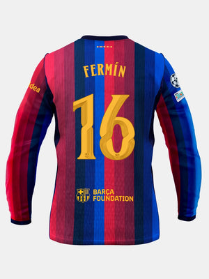 FERMÍN | UCL Maillot homme domicile 26/27 FC Barcelona - Manches longues
