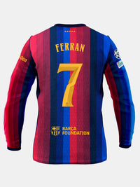 FERRAN | UCL Maillot homme domicile 26/27 FC Barcelona - Manches longues