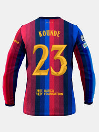 KOUNDE | UCL Camiseta hombre primera equipación 26/27 FC Barcelona - Manga larga