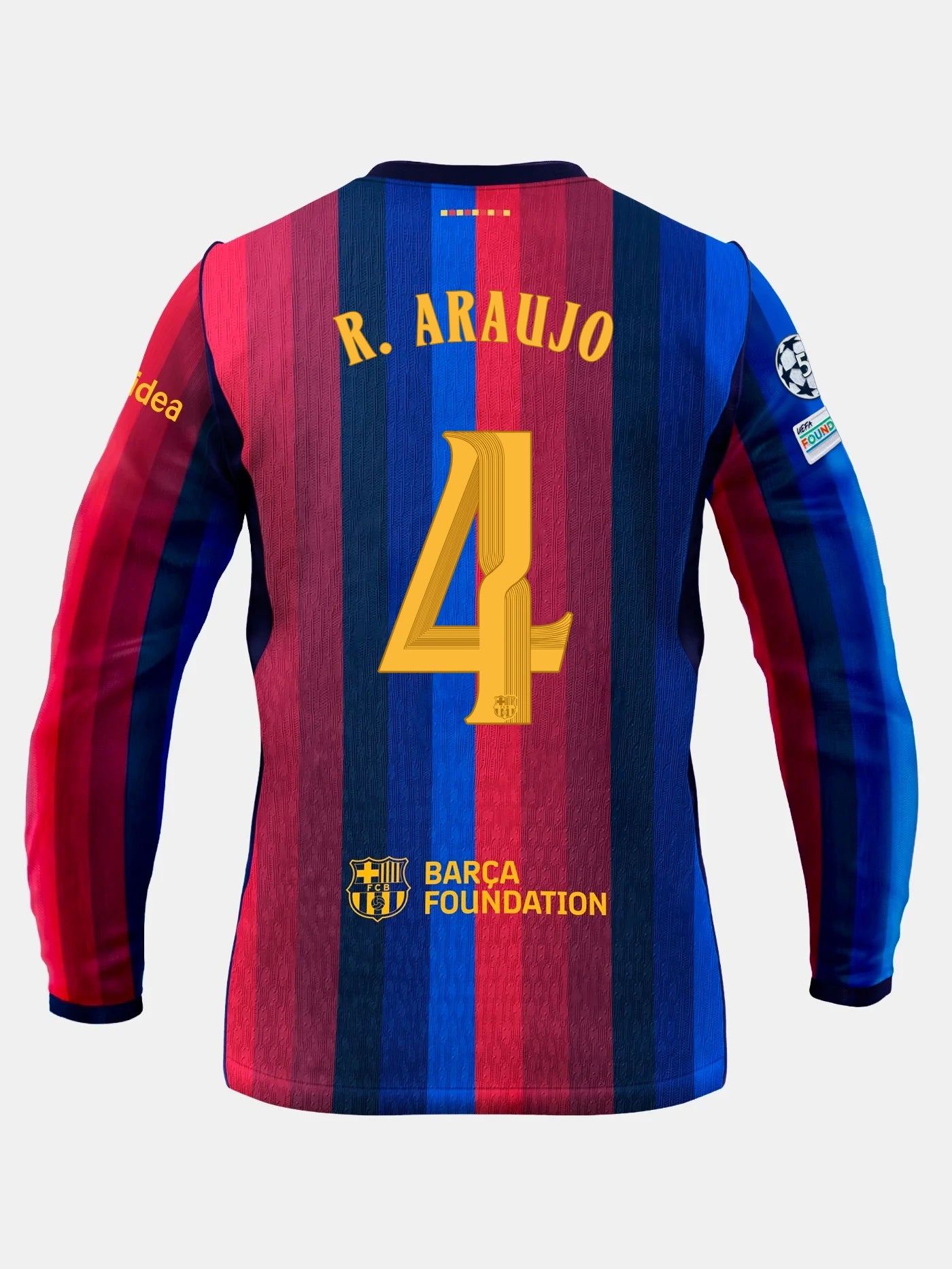 R. ARAUJO | UCL Maillot homme domicile 26/27 FC Barcelona - Manches longues