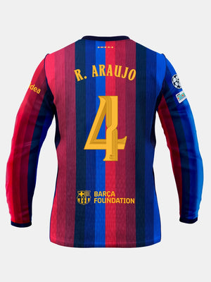 R. ARAUJO | UCL Maillot homme domicile 26/27 FC Barcelona - Manches longues
