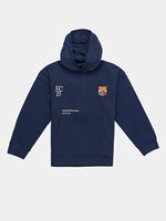 Sweat à capuche junior bleu marine Core Barça