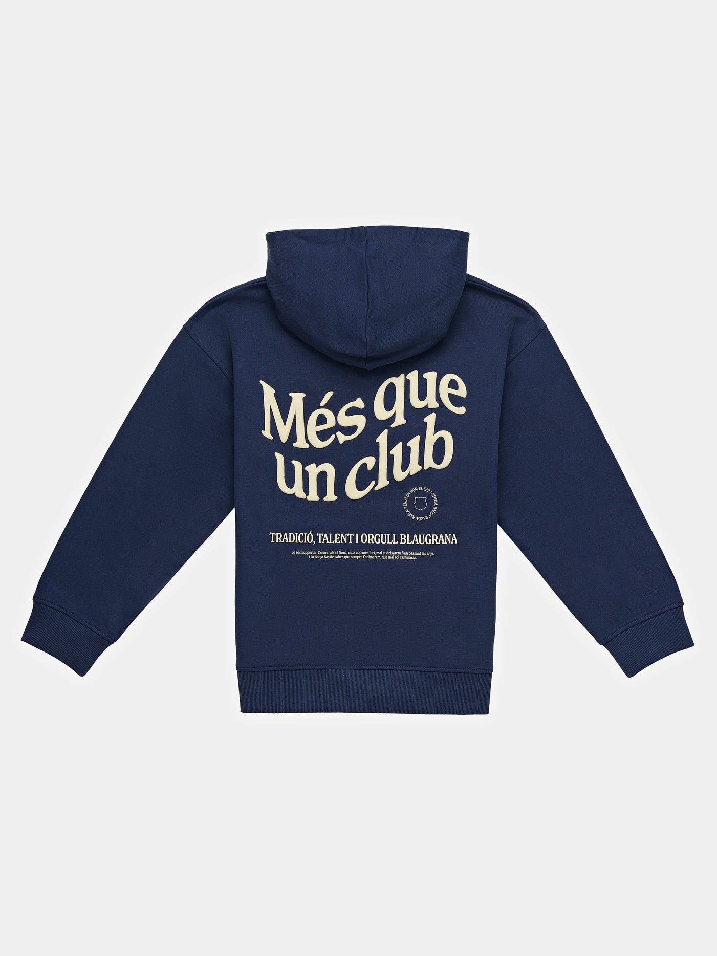 Sweat à capuche junior bleu marine Core Barça