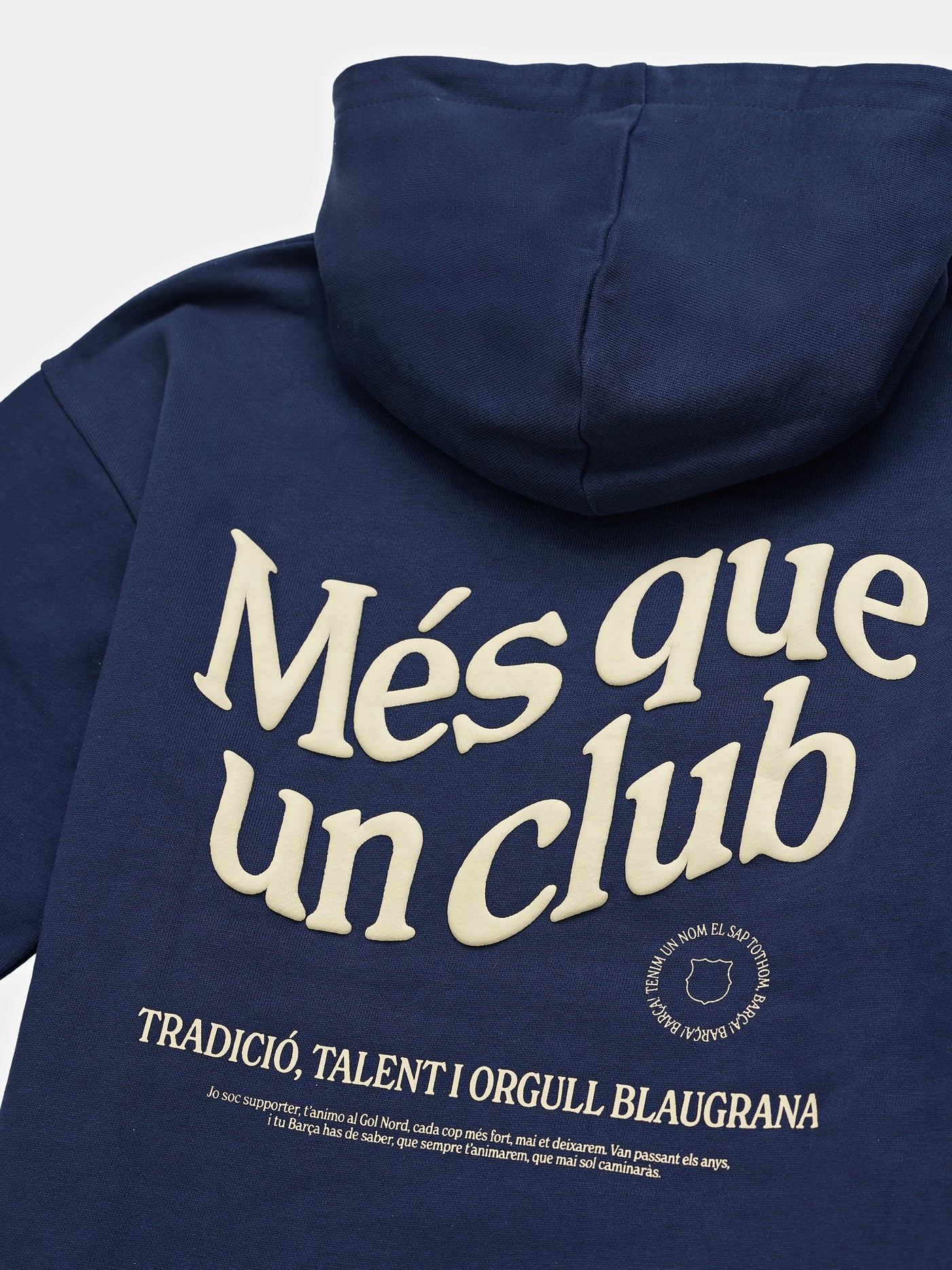 Sweat à capuche junior bleu marine Core Barça