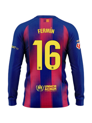 FERMÍN | La Liga Maillot homme domicile 25/26 FC Barcelona Manches longues