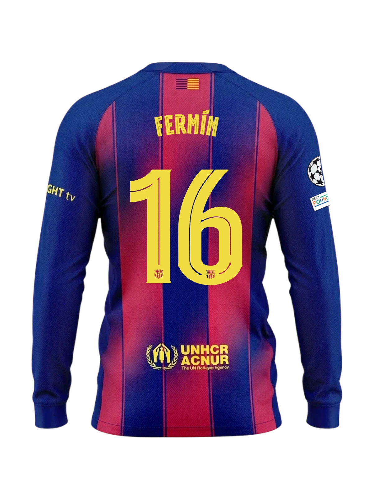 FERMÍN | UCL Maillot homme domicile 25/26 FC Barcelona Manches longues