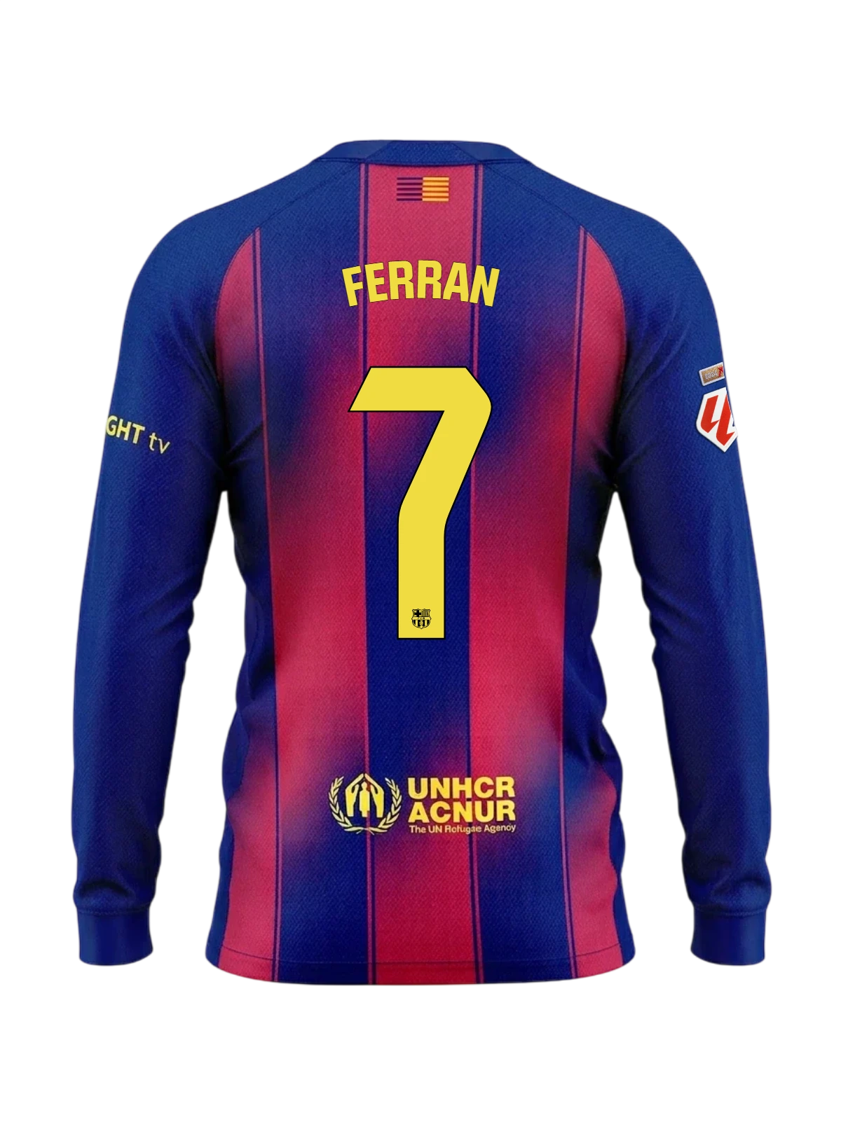 FERRAN | La Liga Camiseta hombre primera equipación 25/26 FC Barcelona Manga larga