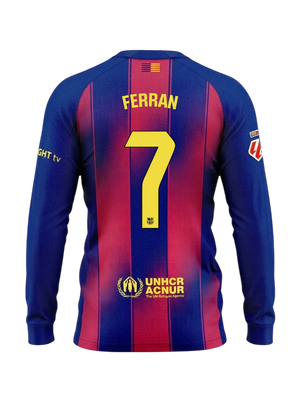 FERRAN | La Liga Maillot homme domicile 25/26 FC Barcelona Manches longues