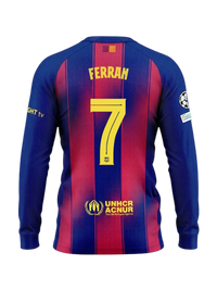 FERRAN | UCL Maillot homme domicile 25/26 FC Barcelona Manches longues