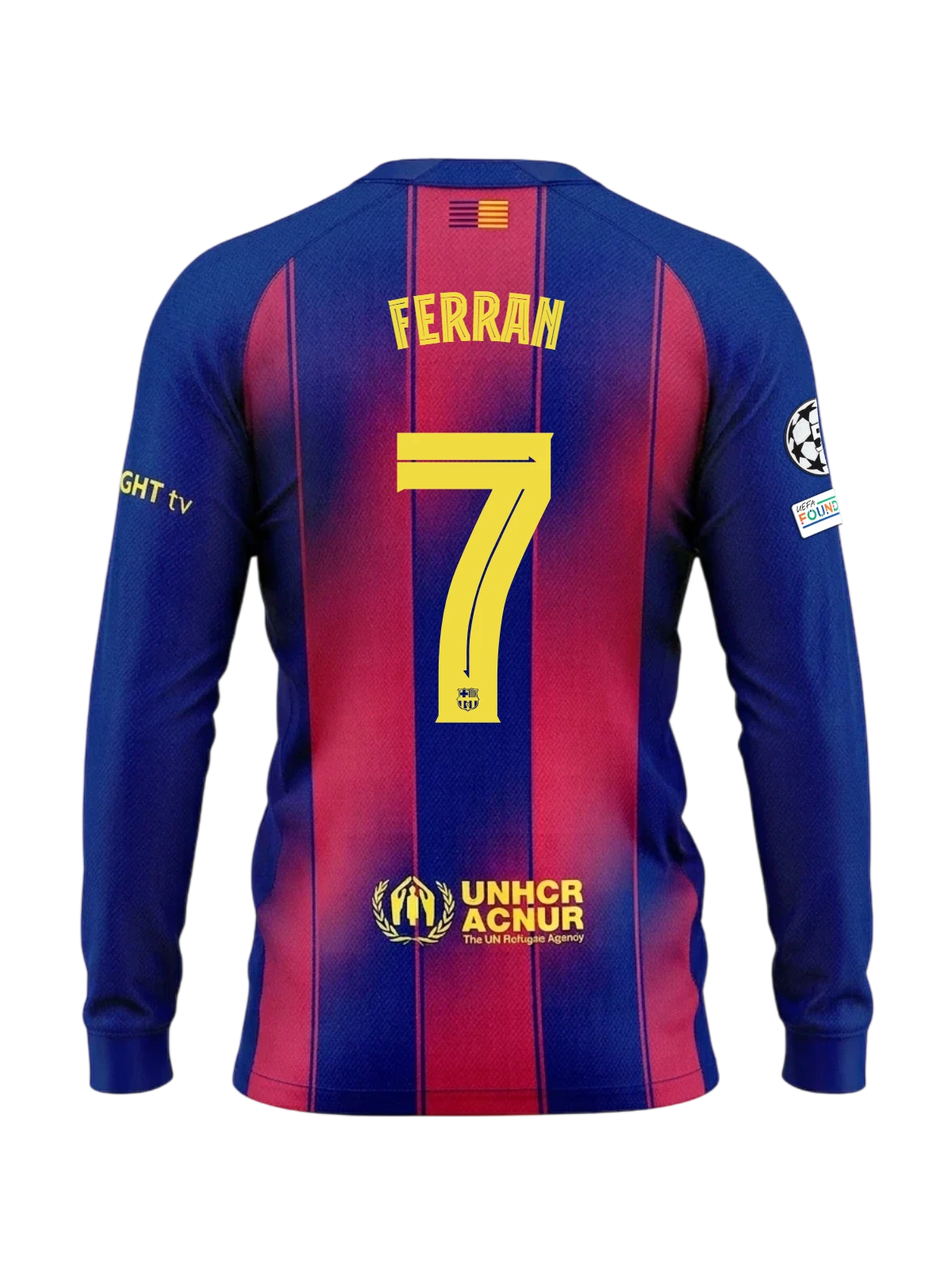 FERRAN | UCL Maillot homme domicile 25/26 FC Barcelona Manches longues