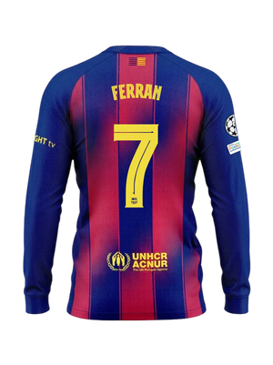 FERRAN | UCL Men's home jersey 25/26 FC Barcelona Long-sleeve Long-sleeve
