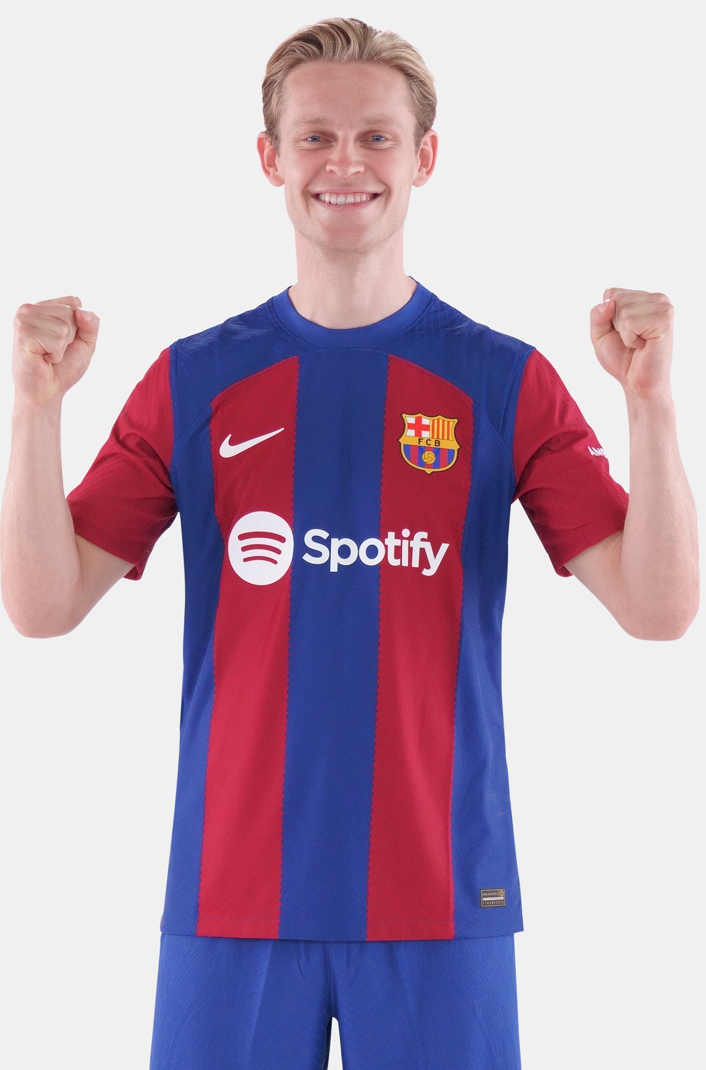 UCL Camiseta 1ª equipación FC Barcelona 23/24 Edición Jugador - F. DE JONG