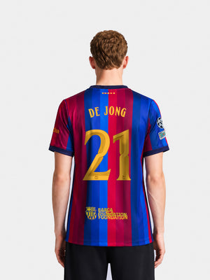 DE JONG | UCL Men's home jersey 26/27 FC Barcelona
