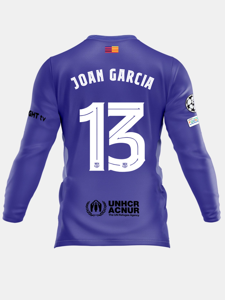 JOAN GARCIA | UCL Maillot gardien Junior extérieur 25/26 FC Barcelona x Kobe Bryant