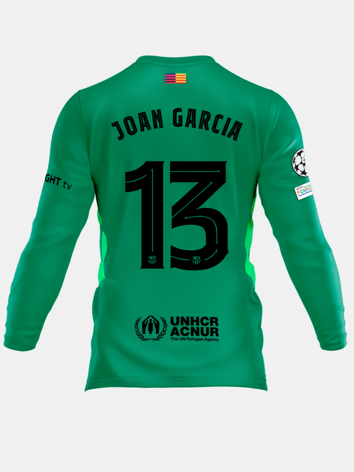 JOAN GARCIA | UCL Junior goalkeeper jersey 25/26 FC Barcelona
