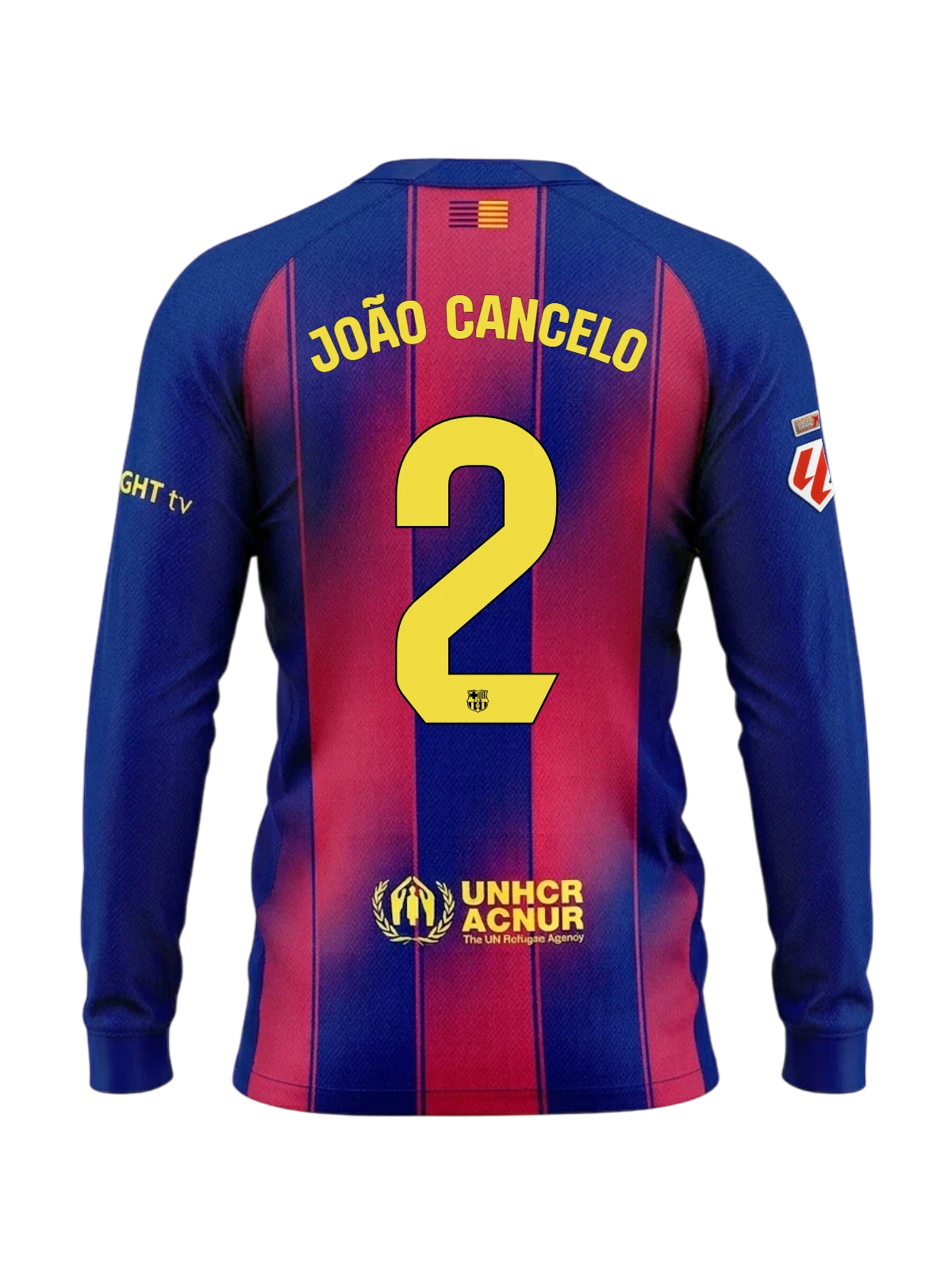 JOÃO CANCELO | La Liga Men's home jersey 25/26 FC Barcelona Long-sleeve
