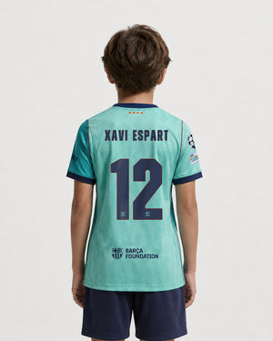 XAVI ESPART | UCL maillot junior troisième tenue FC Barcelona 26/27