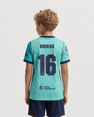 RODRI | UCL Camiseta junior tercera equipación 26/27 FC Barcelona - Edición Jugador