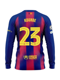 KOUNDE | UCL Maillot homme domicile 25/26 FC Barcelona Manches longues