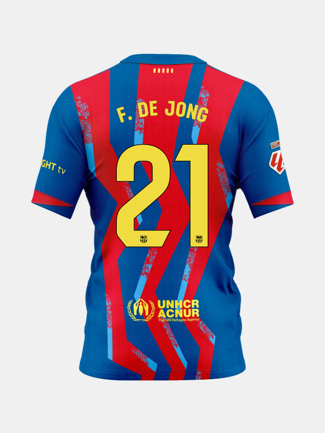 F. DE JONG | La Liga Camiseta cuarta equipación 25/26 FC Barcelona - Niño/a