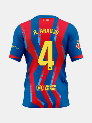 【新品】FC Barcelona R. Araujo 4 ユニフォーム　サイズL R. ARAUJO | La Liga Men's fourth jersey 25/26 FC Barcelona – Barça
