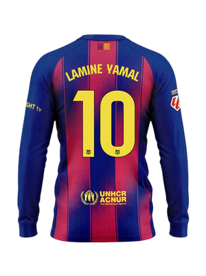LAMINE YAMAL | La Liga Maillot homme domicile 25/26 FC Barcelona Manches longues