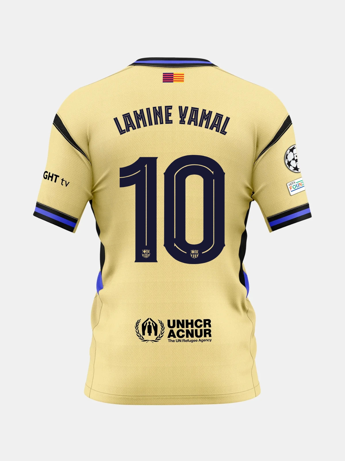 LAMINE YAMAL | UCL Camiseta mujer segunda equipación 25/26 FC Barcelona x Kobe Bryant
