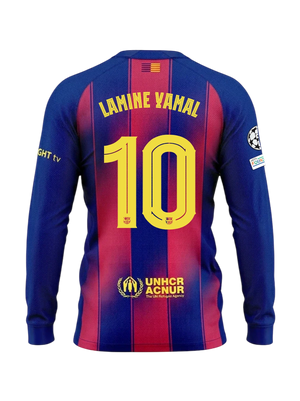 LAMINE YAMAL | UCL Maillot homme domicile 25/26 FC Barcelona Manches longues