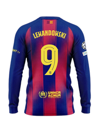LEWANDOWSKI | UCL Maillot homme domicile 25/26 FC Barcelona Manches longues